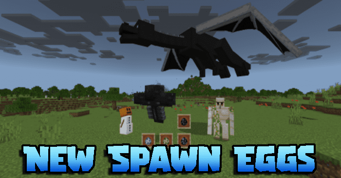 New Spawn Eggs Addon Mcpe Minecraft