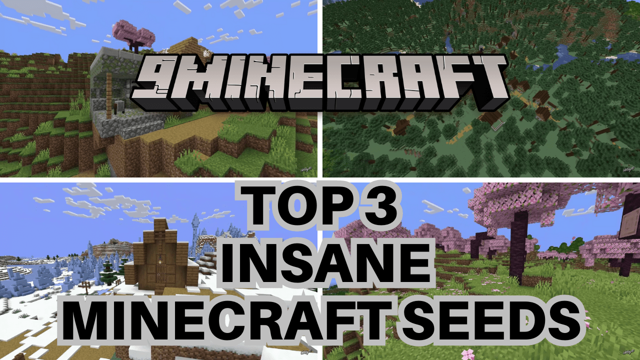 Top 3 Insane Minecraft Seeds Java Bedrock Edition 1 20 1Minecraft