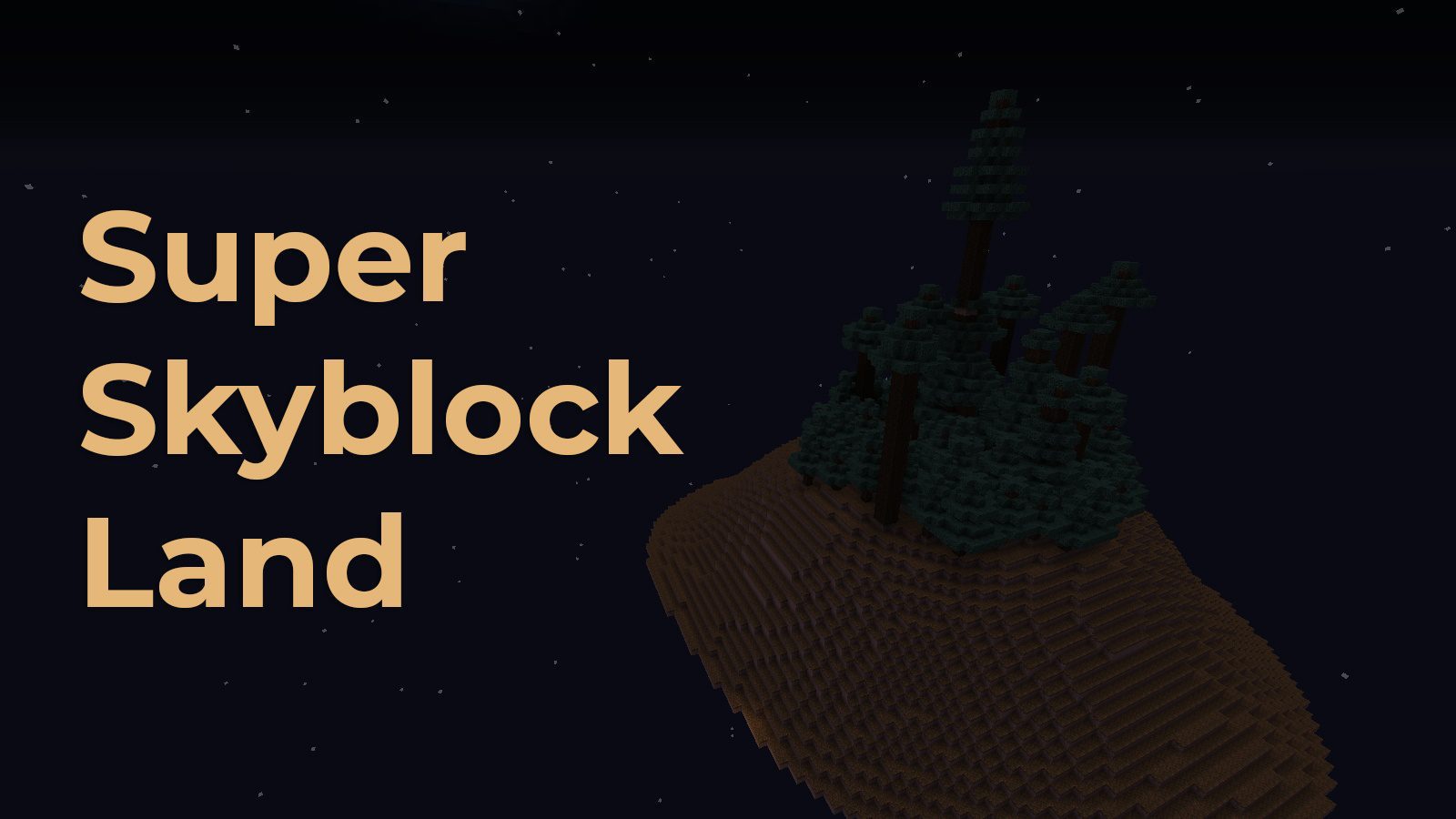 Super Skyblock Land Map 1.13 for Minecraft 1
