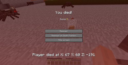 Death Coordinates Data Pack (1.18.2, 1.14) – Where did your player die? Thumbnail