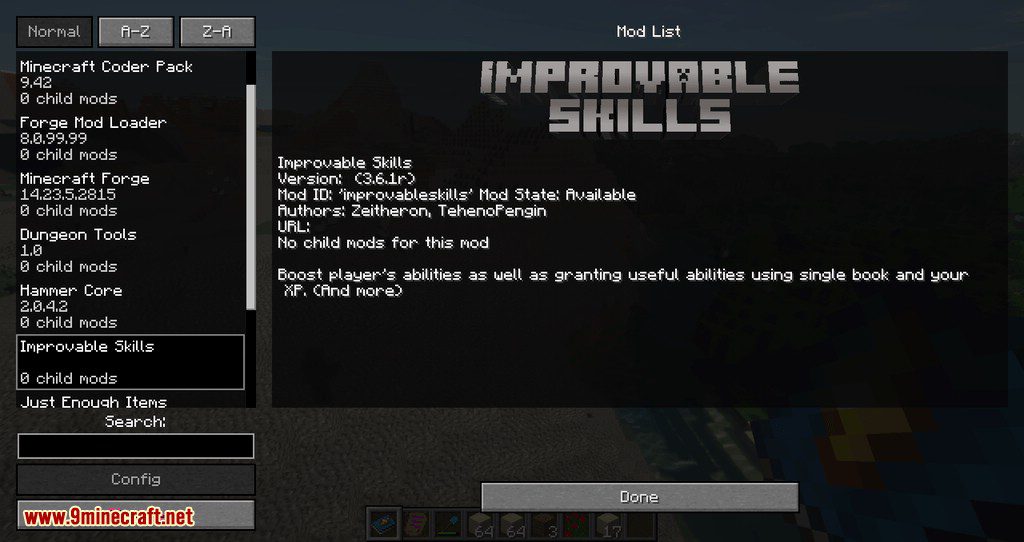 Improvable Skills Mod (1.19.3, 1.12.2) - Make Minecraft More Like A RPG 50