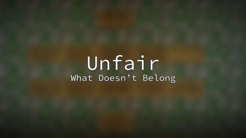 Unfair What Doesn’t Belong Map 1.13.2 for Minecraft Thumbnail