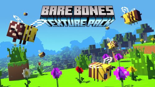 Bare Bones Resource Pack (1.20, 1.19.4) – Texture Pack Thumbnail