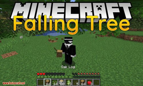 Falling Tree Mod (1.19.4, 1.18.2) – Break Down Trees by Only Cutting One Piece of It Thumbnail
