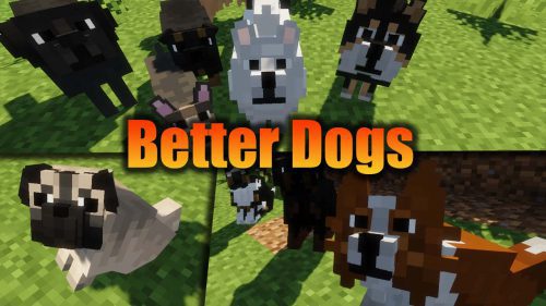 Better Dogs Resource Pack (1.19.4, 1.18.2) – Texture Pack Thumbnail