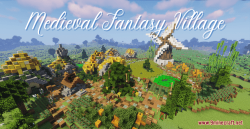Medieval Fantasy Village Map (1.16.5) – Stunning Medieval Village Thumbnail