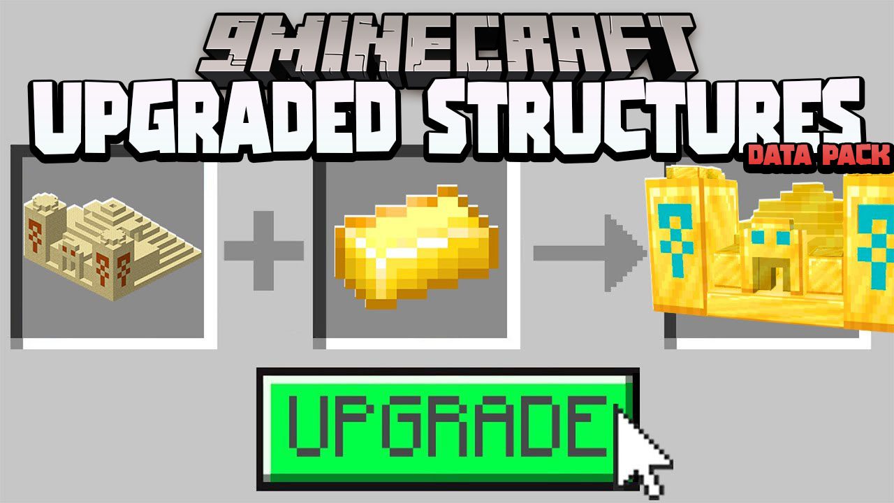 Minecraft But You Can Upgrade Structures Data Pack - 1Minecraft