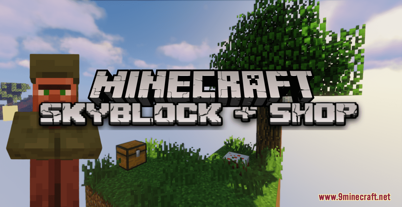 Skyblock + Shop Map (1.19.3, 1.18.2) - Trade and Survive on Sky Island 1