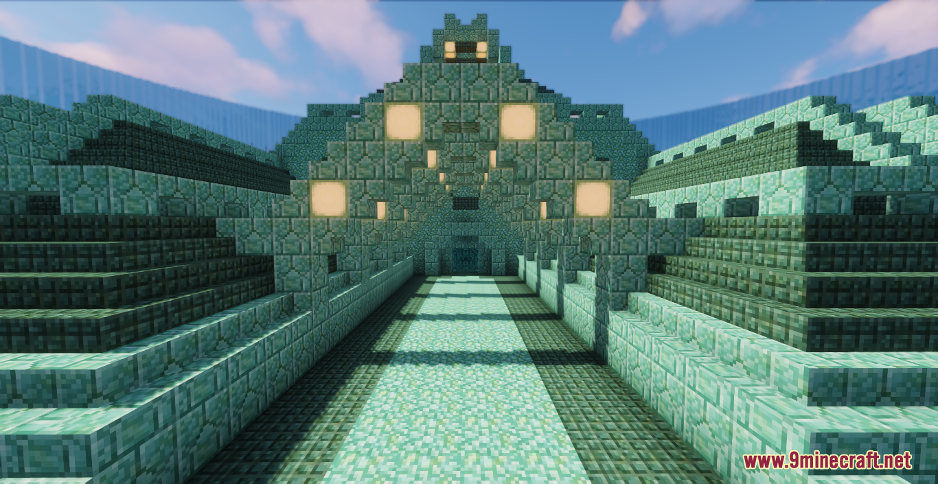 The Ocean Monument Map - 1Minecraft