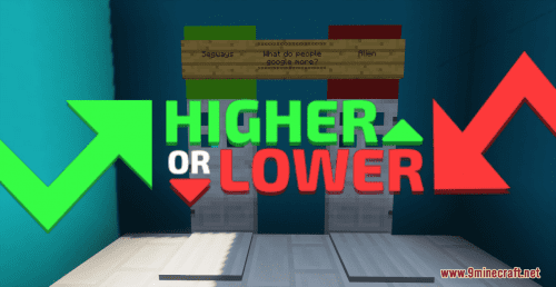 Higher or Lower Map (1.19.4, 1.18.2) – Interesting Game with a Twist Thumbnail