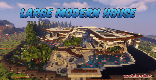 Large Modern House Map (1.19.4, 1.18.2) – A Complex House Creation Thumbnail