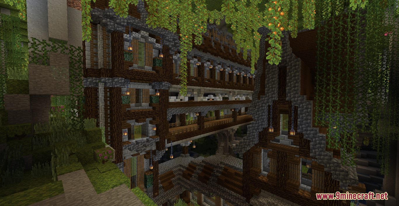 Lush Cave House Map 1minecraft 1410