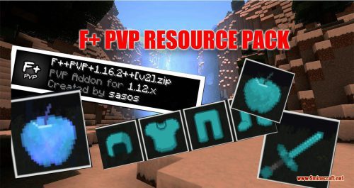 F+ PVP Resource Pack (1.19.4, 1.18.2) – Texture Pack Thumbnail