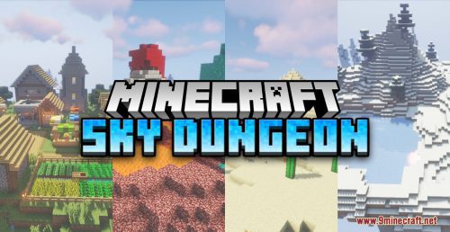 Sky Dungeon Map (1.19.3, 1.18.2) – Survive and Explore 9 Sky Islands Thumbnail