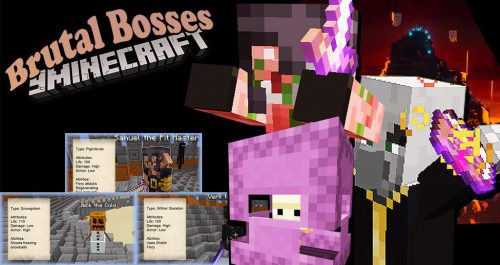 Brutal Bosses – Dungeon Bosses Mod (1.19.4, 1.18.2) – New Adversaries for Players to battle Thumbnail