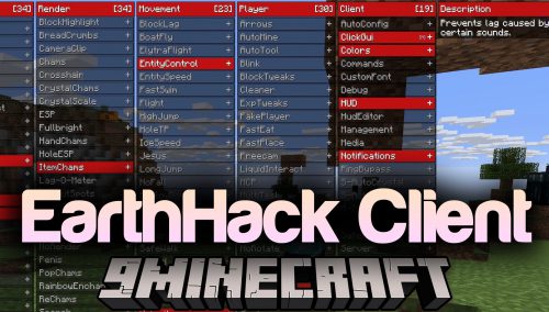 EarthHack Client Mod (1.12.2) – 3arthh4ck Client for Anarchy Servers Thumbnail