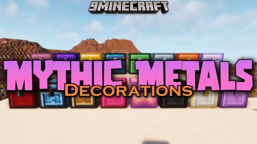 Mythic Metals Decorations Mod (1.19.4, 1.18.2) – Precious Materials that can be decorated Thumbnail