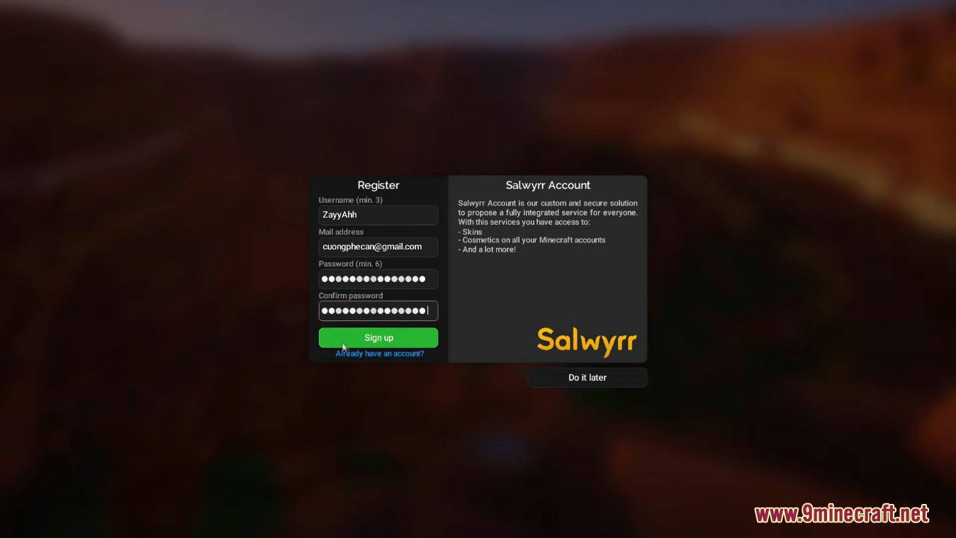 Salwyrr Client Launcher (1.19.4, 1.18.2) - Top 1 for PvP, Bedwars, SkyWars 3