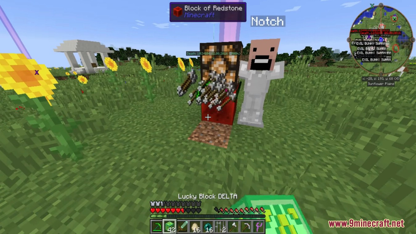 Delta lucky block mod 1minecraft