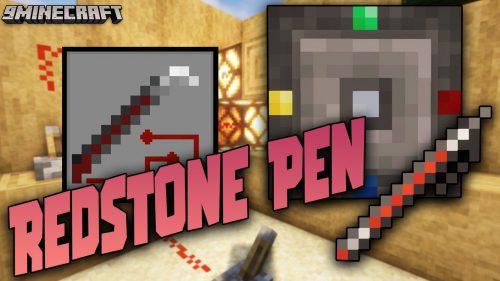 Redstone Pen Mod (1.19.4, 1.18.2) – Connect Redstone with a Pen Thumbnail
