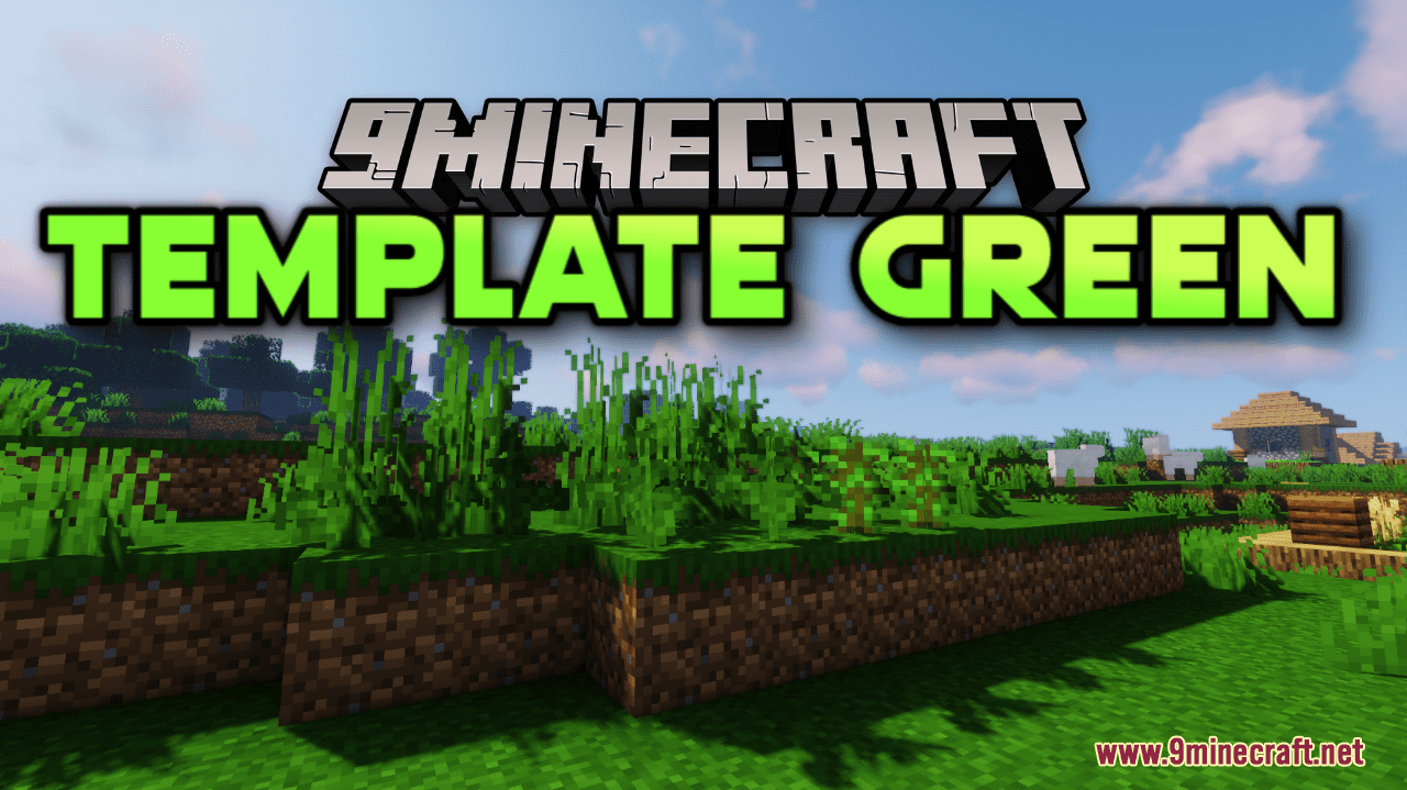 Template Green Resource Pack (1.19.3, 1.16.5) - Texture Pack 1