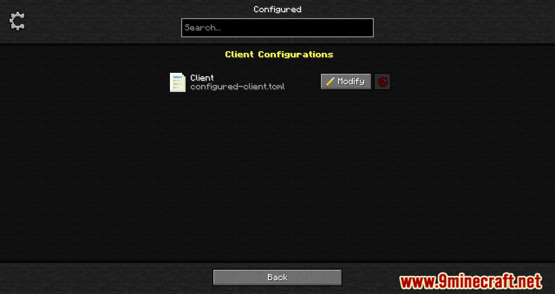 Configured mod 1minecraft
