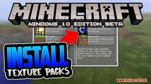 How To Install Minecraft PE Resource/Texture Packs for Windows 10 Edition Thumbnail