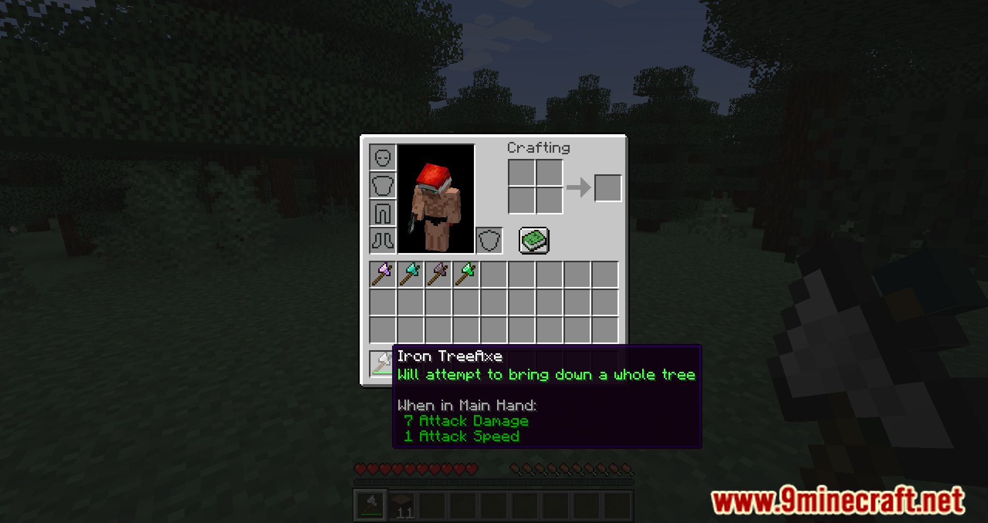Tree axe mod 1minecraft