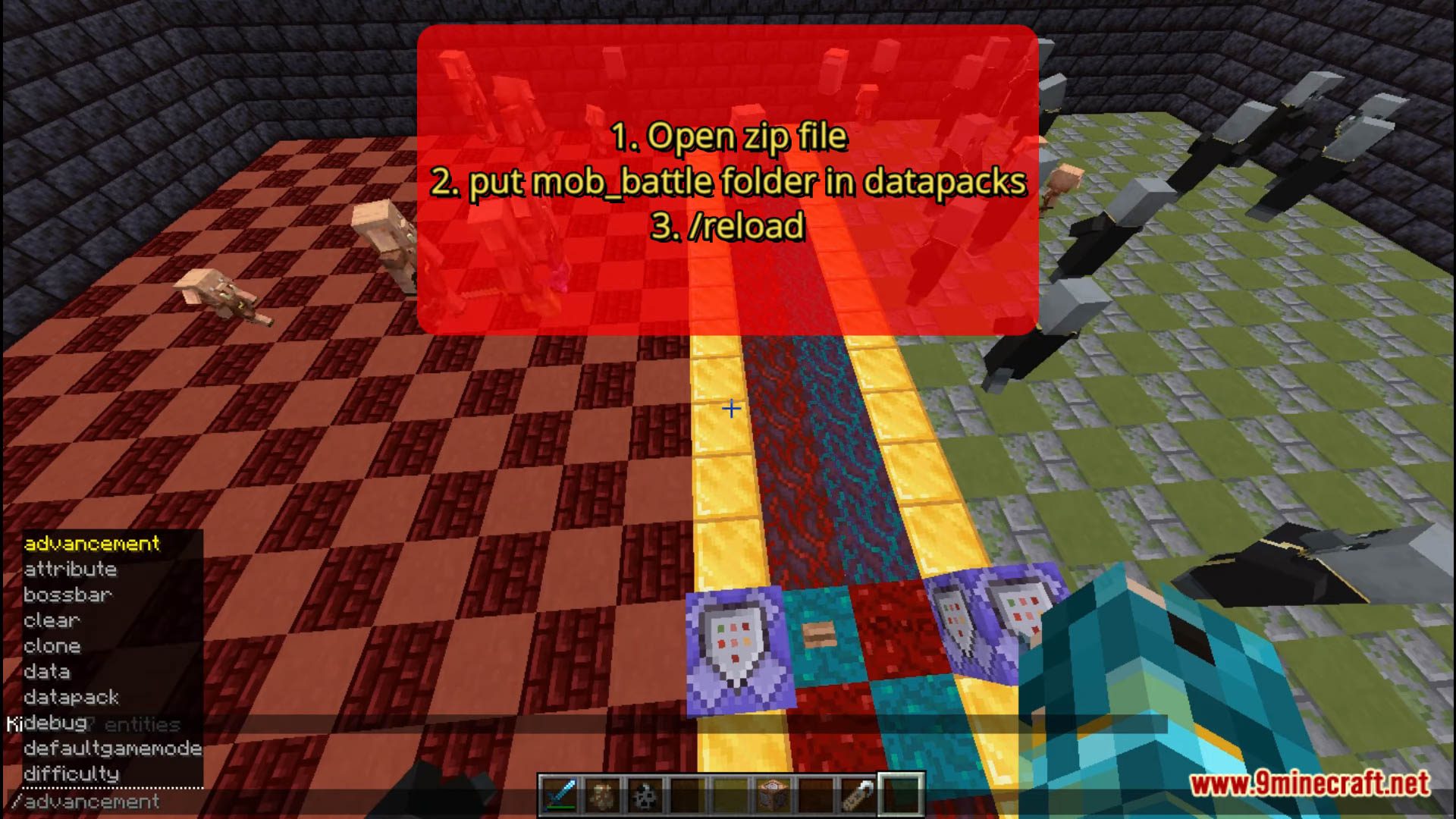 Minecraft Mob Battle Data Pack - 1Minecraft