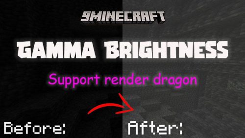 Gamma Brightness Resource Pack (1.19) – Support Render Dragon Thumbnail