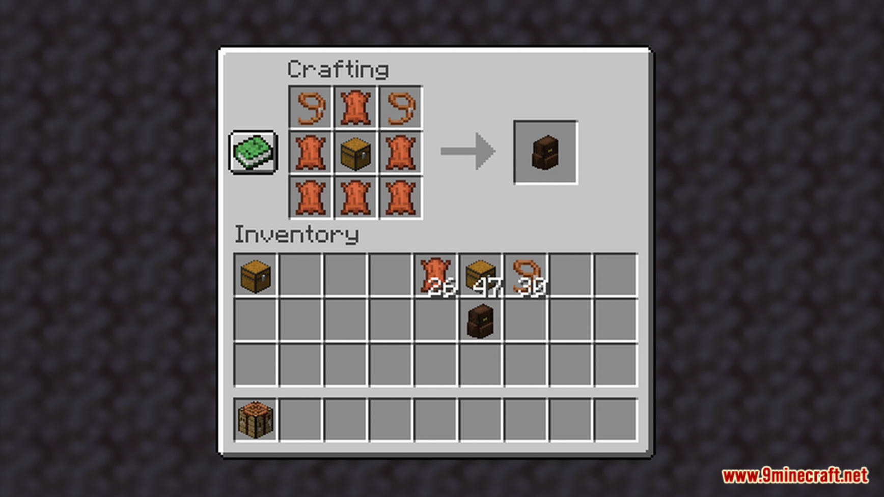 Dyeable backpacks data pack 1minecraft