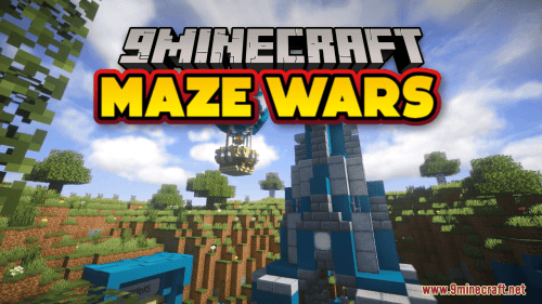 Maze Wars Map (1.19.3, 1.18.2) – A War In The Maze Thumbnail