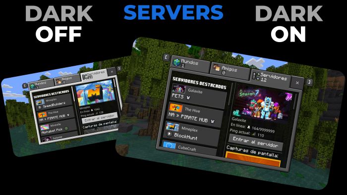 Dark Mode Ui Mcpe