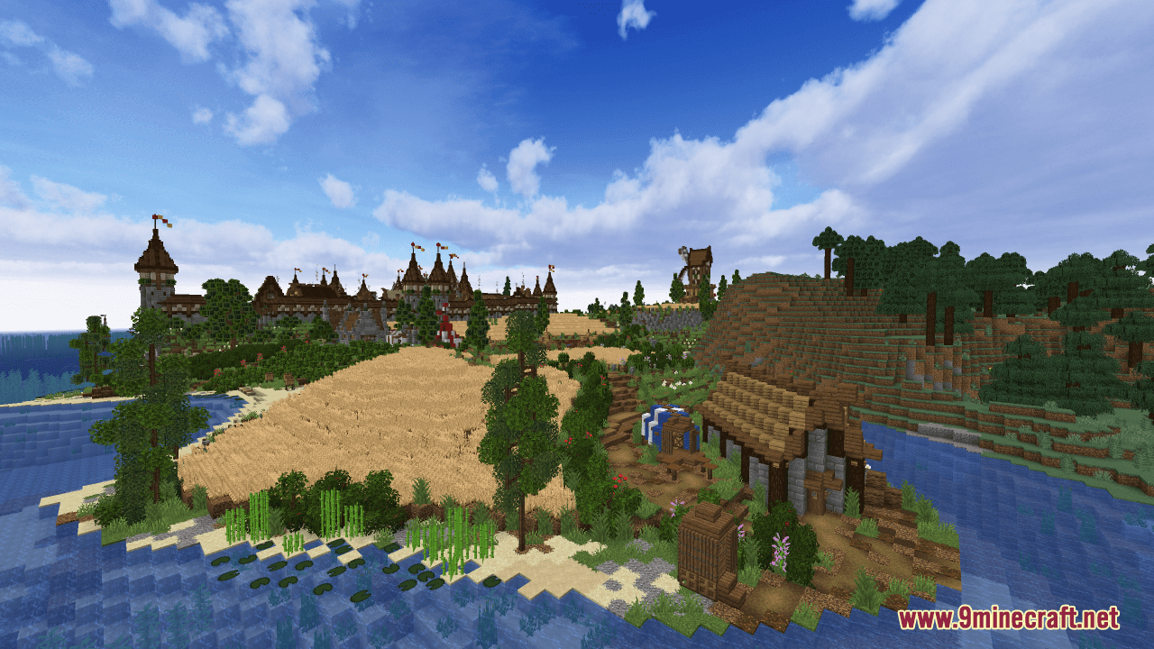 Realistic medieval city map 1minecraft