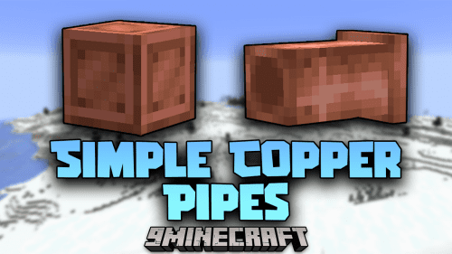 Simple Copper Pipes Mod (1.19.4, 1.18.2) – Copper Pipes Are Now Available In Minecraft Thumbnail