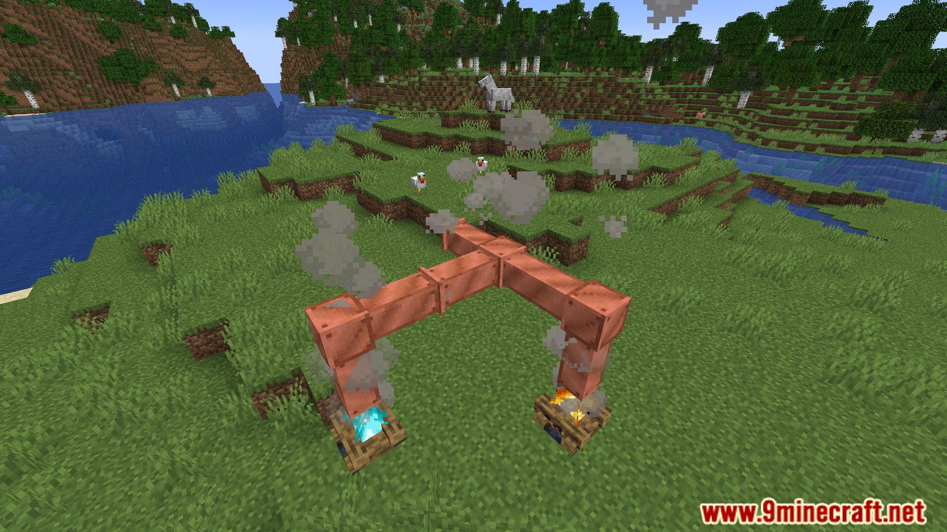 Simple Copper Pipes Mod 1Minecraft