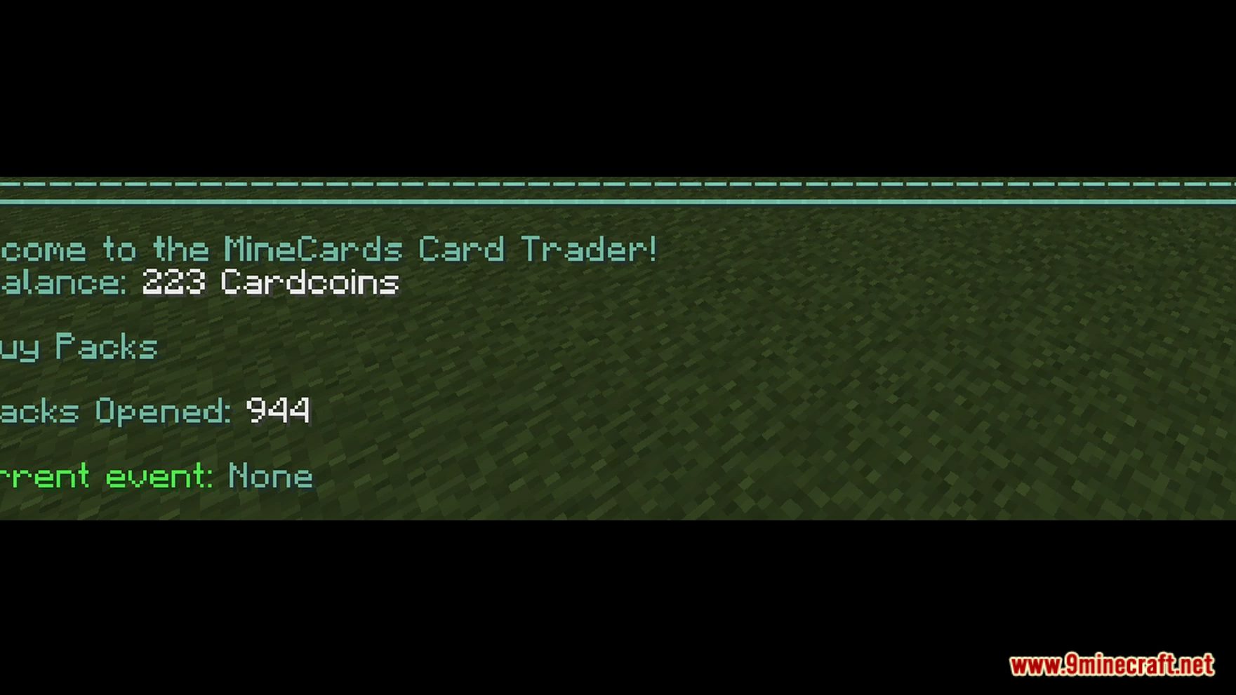 Trading Cards Data Pack 1Minecraft