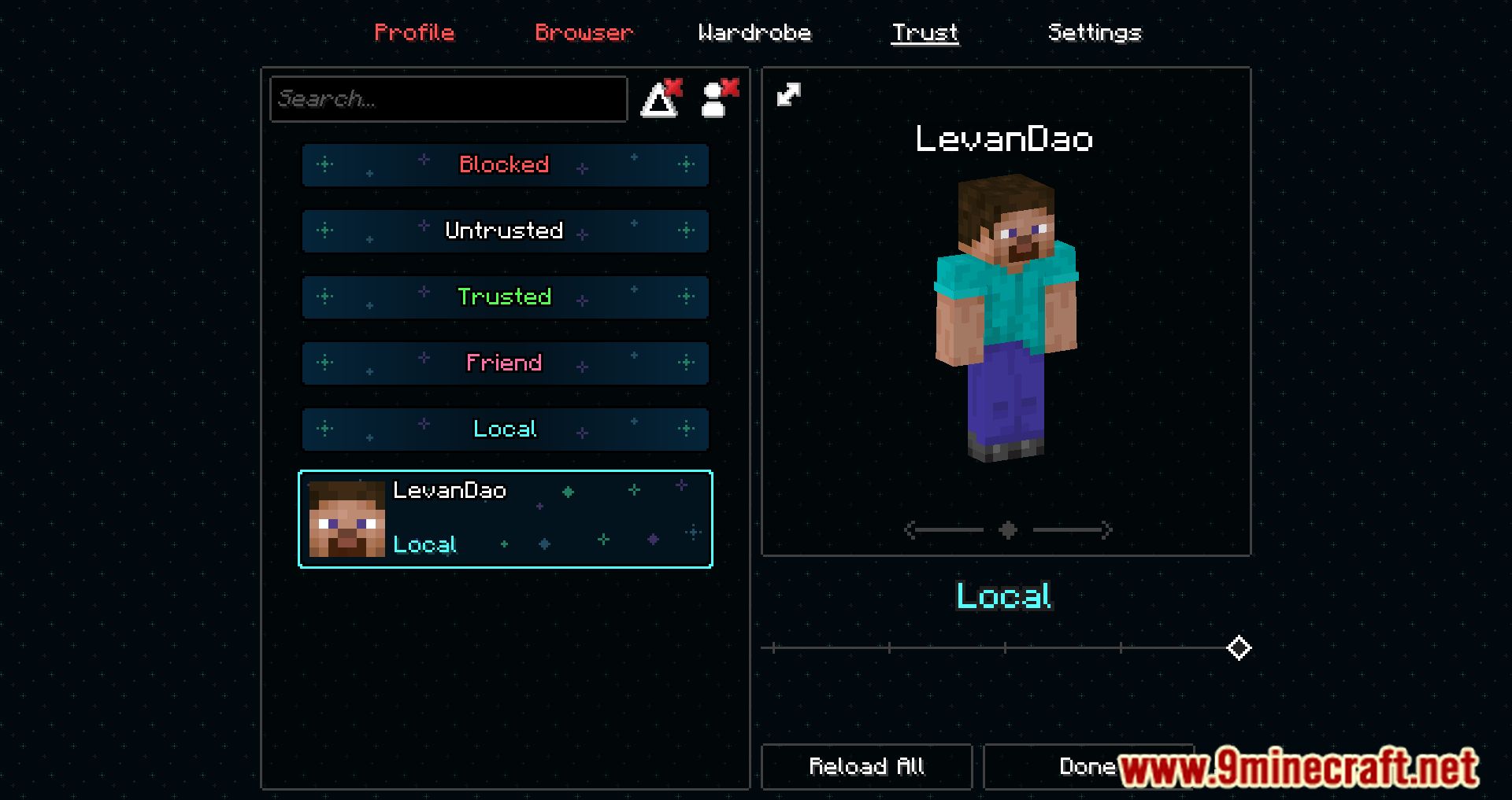 Figura mod 1minecraft