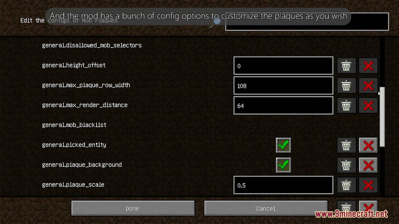 Mob plaques mod 1minecraft