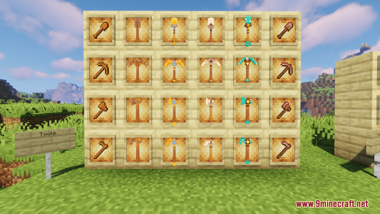 Aesthetic Tools And Weapons Resource Pack 1Minecraft