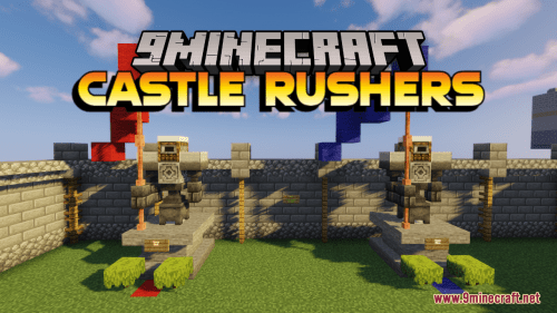 Castle Rushers Map (1.19.3, 1.18.2) – Medieval Capture The Wool Thumbnail