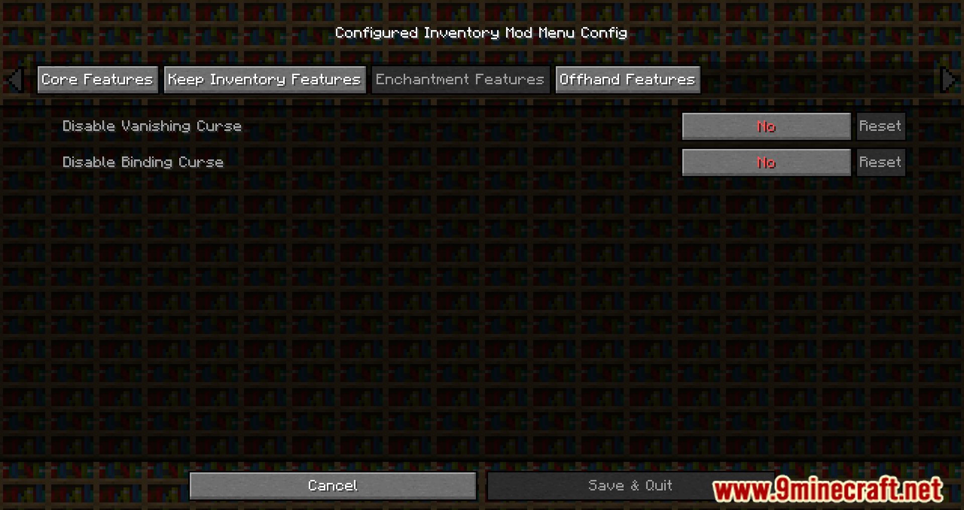 Configured Keep Inventory Mod - 1Minecraft
