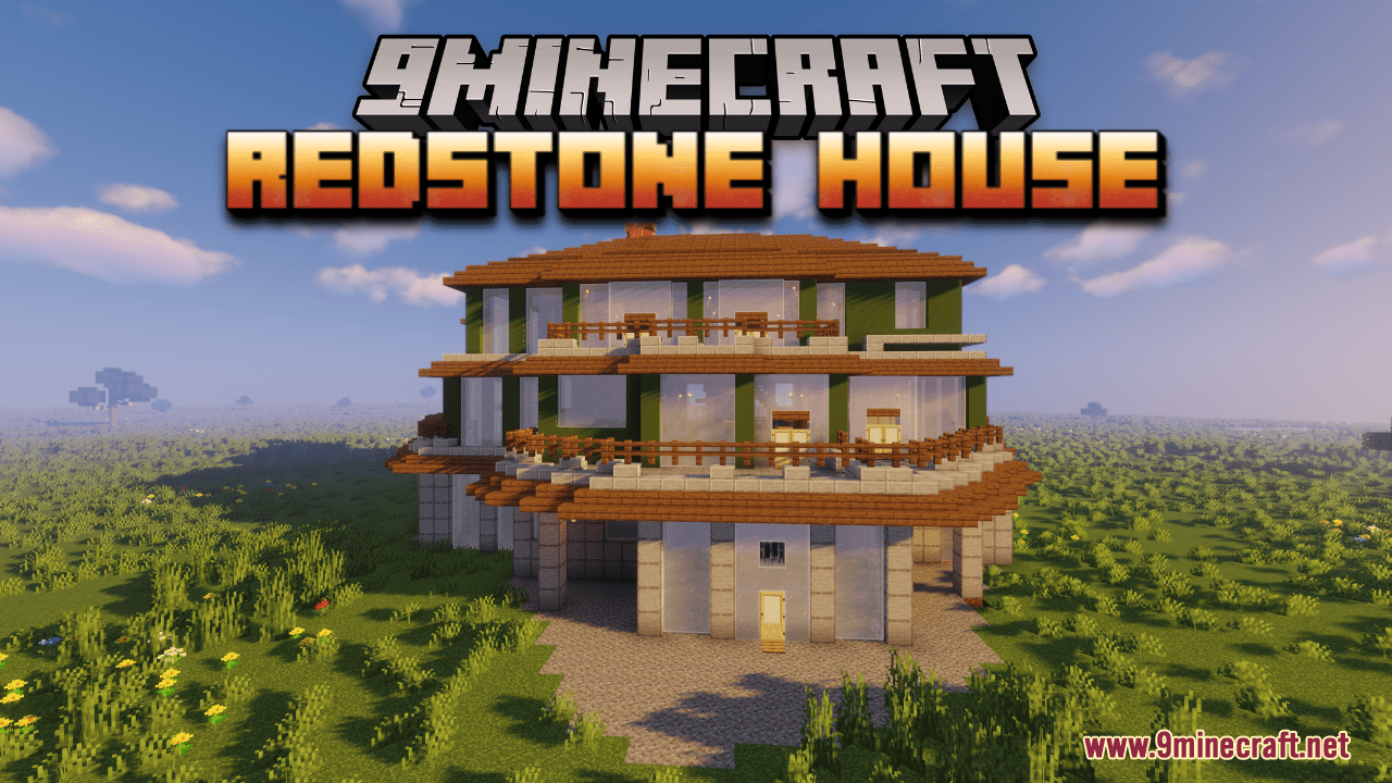 Redstone House Map (1.19.4, 1.18.2) - Convenient As It Is 1