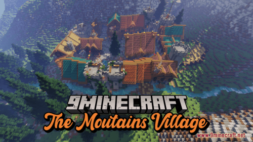 The Mountains Village Map (1.19.3, 1.18.2) – Medieval Survival Base Thumbnail