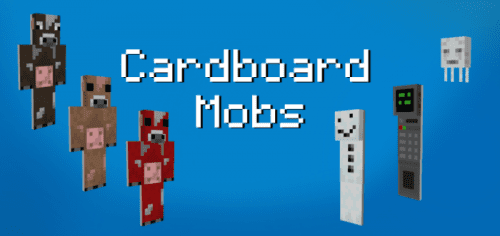 Cardboard Mobs Skin Pack (1.19) – MCPE/Bedrock Thumbnail