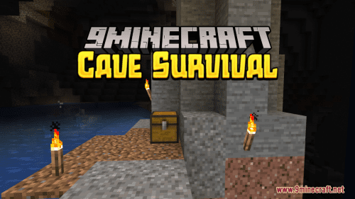 Cave Survival Map (1.19.4, 1.18.2) – Under The Sea Level Thumbnail