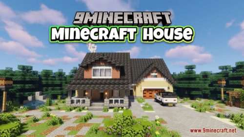 Minecraft House Map (1.19.4, 1.18.2) – American Modern House Thumbnail