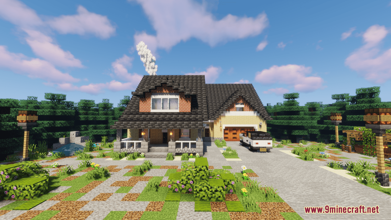 Minecraft House Map - 1Minecraft