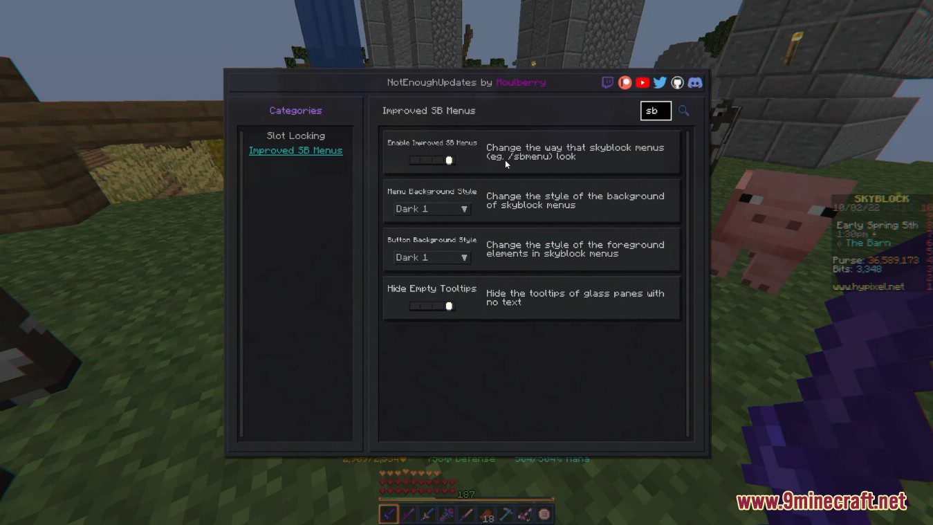 Notenoughupdates Mod 1minecraft Notenoughupdates Mod 1minecraft