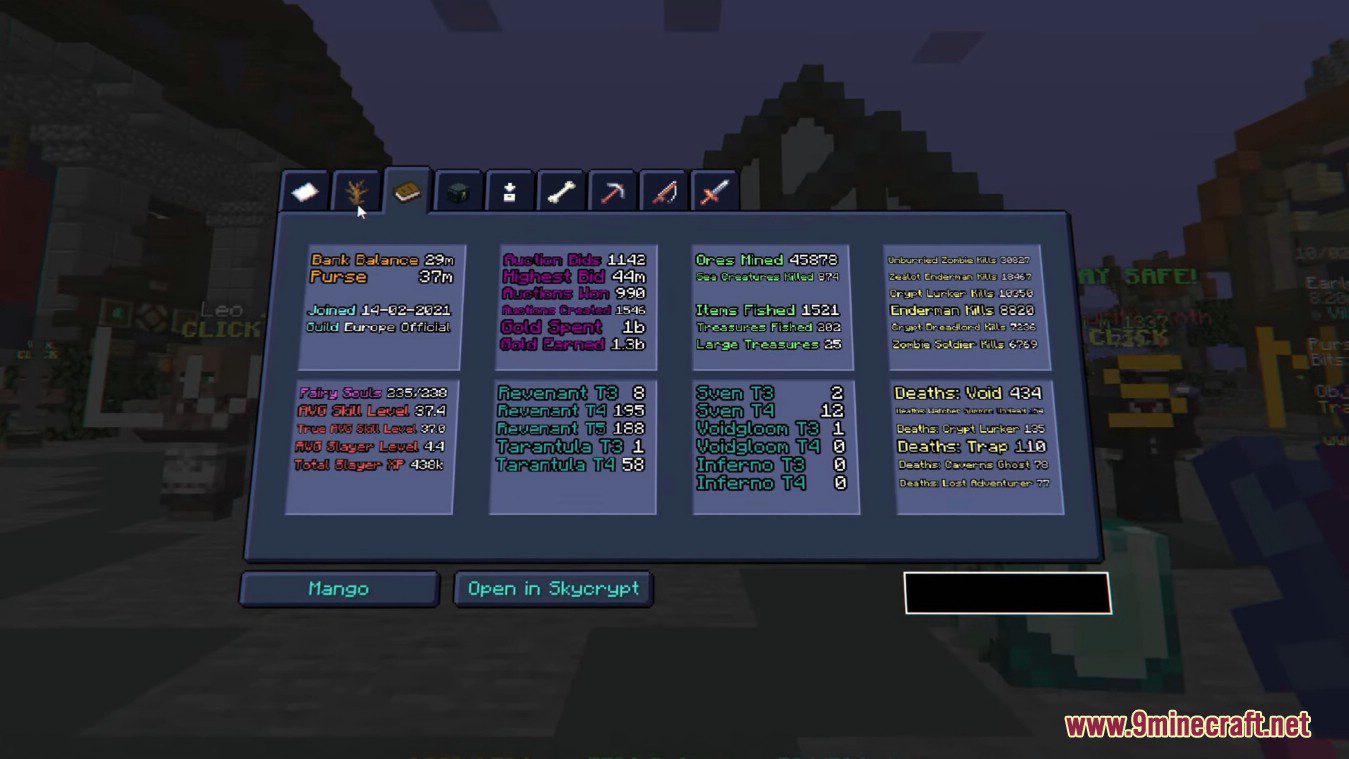 Notenoughupdates mod 1minecraft